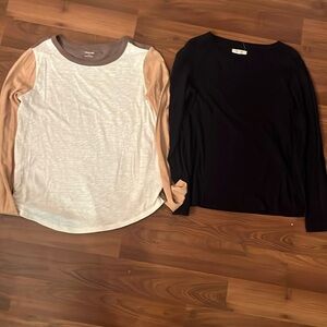 Bundle of 2 Madewell long sleeved basic tees size S